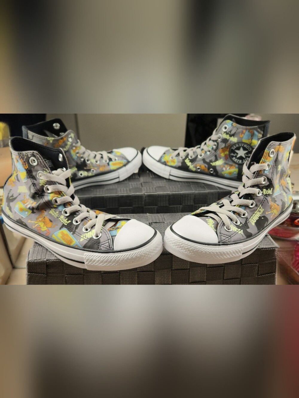 Converse Chuck Taylor All Star Scooby-Doo Graphic High Tops - Black/Multi Adult - Picture 2 of 12
